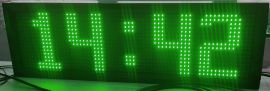 Часы термометр IT160 мм. зеленые